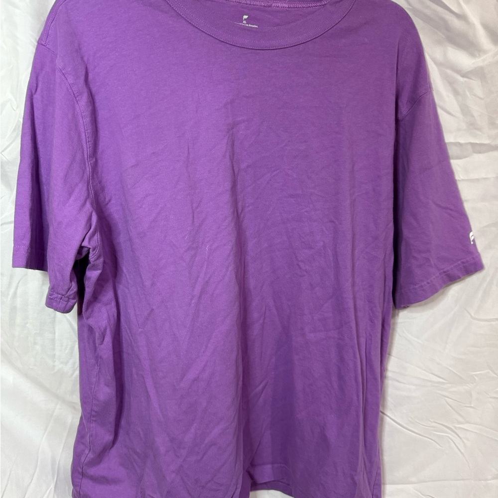 Fabletics Men's Short Sleeve Tee in Purple